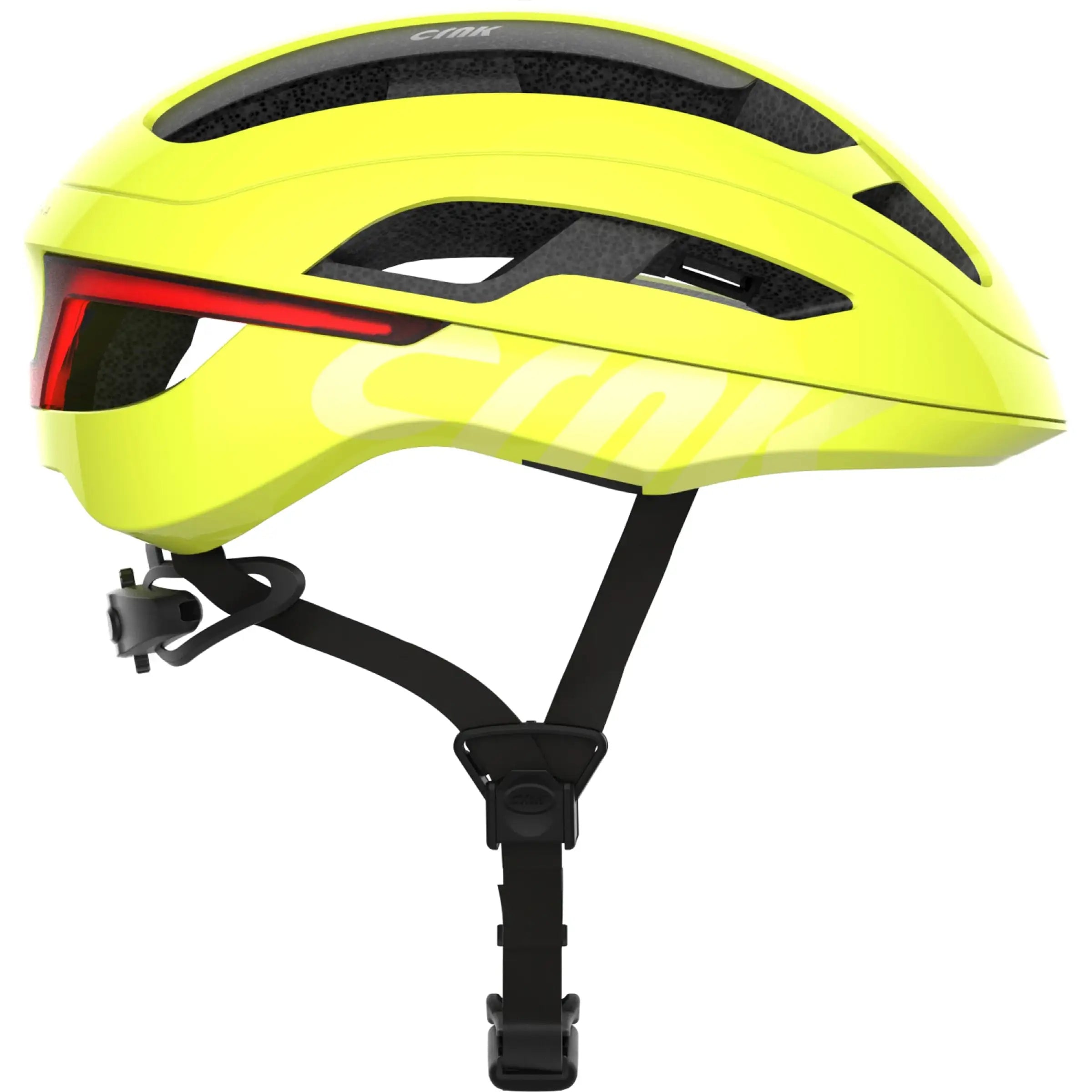 Crnk racefietshelm Angler met aerodynamisch ontwerp en ventilatieopeningen, geschikt voor wielrenners.
