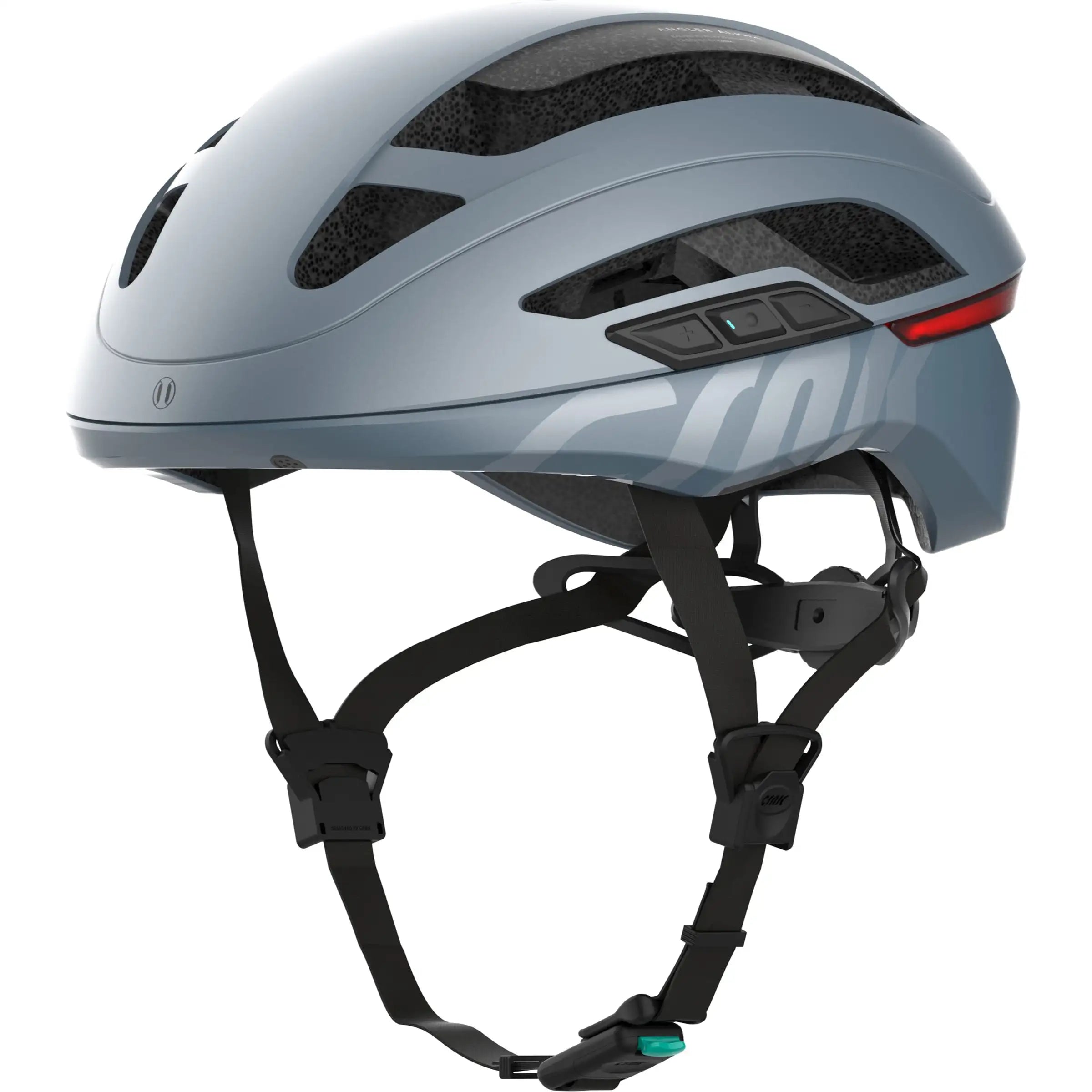 Crnk racefietshelm Angler met aerodynamisch ontwerp en ventilatieopeningen, geschikt voor wielrenners.