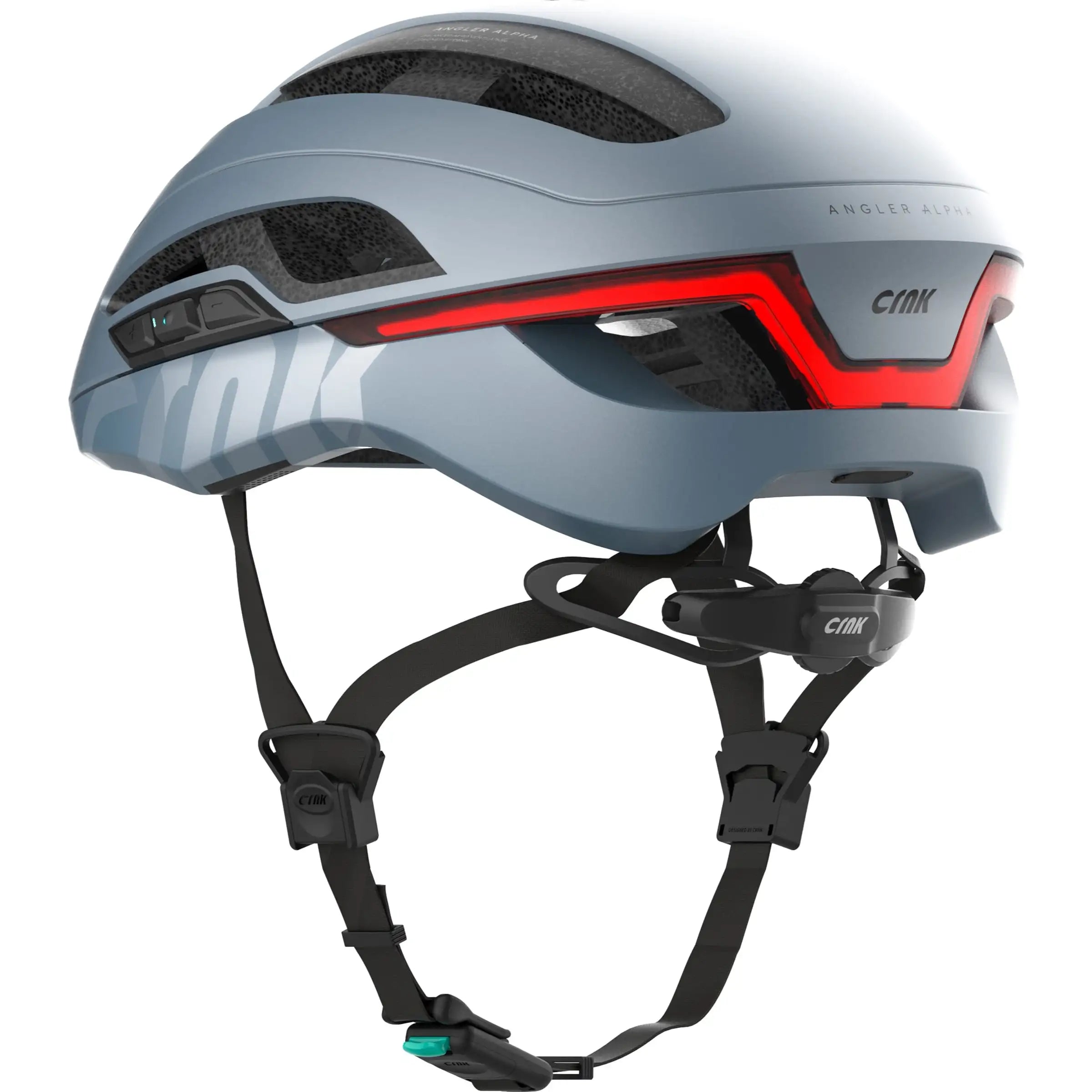 Crnk racefiets helm Angler met aerodynamisch ontwerp en ventilatieopeningen, geschikt voor wielrenners.