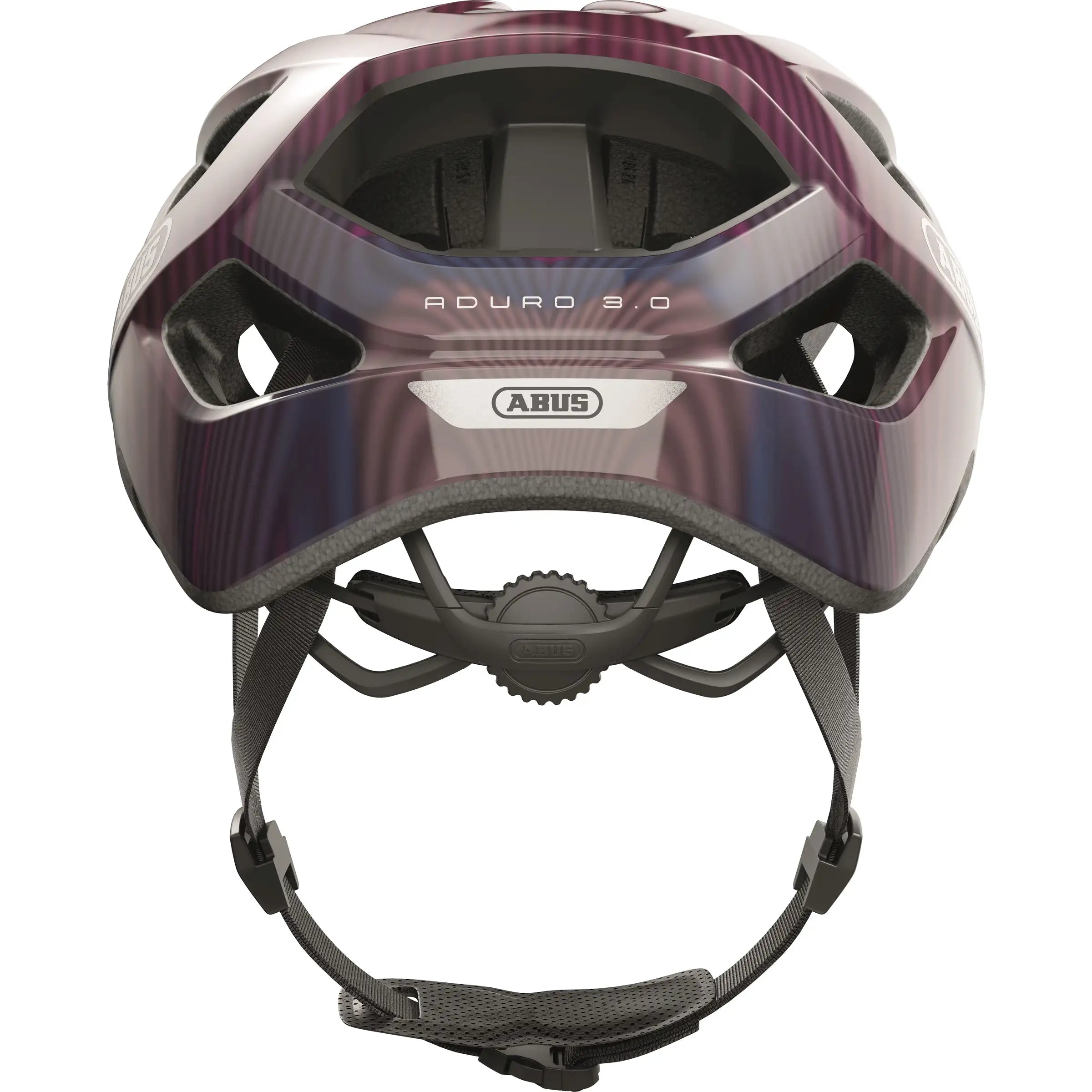 Abus Aduro 3.0 E-bike helm met ventilatieopeningen en duurzame kunststof buitenkant, geschikt voor comfortabel fietsen.