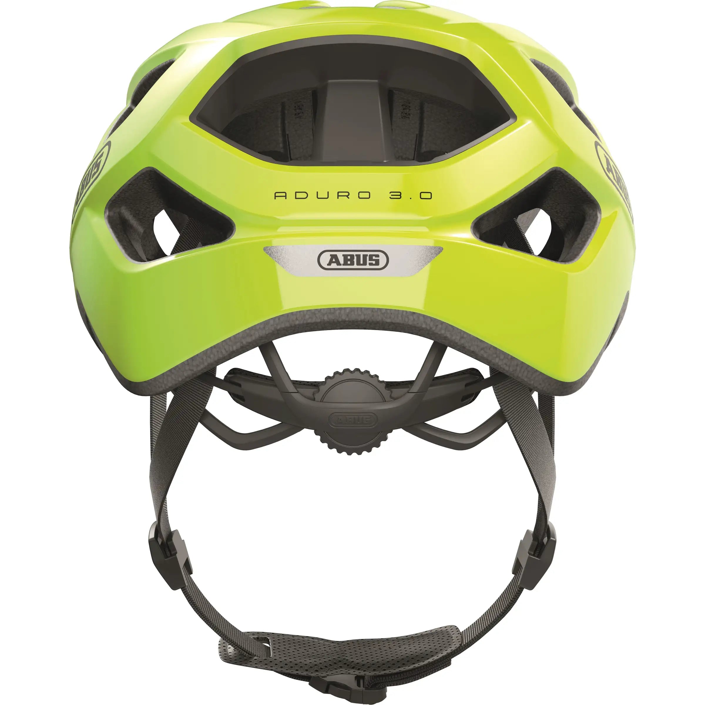Abus Aduro 3.0 e-bike helm met ventilatieopeningen en comfortabele pasvorm, geschikt voor fietsen met elektrische ondersteuning.