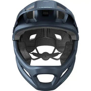 Abus Youdrop FF Midnight Blue fietshelm met kinbeschermer, maat S 48-55 cm, beschermt hoofd en kin tijdens het fietsen.