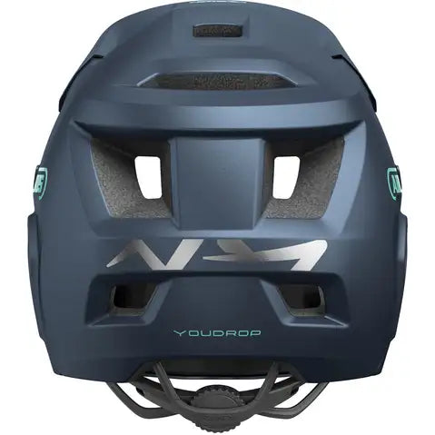 Abus Youdrop FF Midnight Blue fietshelm met kinbeschermer, geschikt voor hoofdmaten 48-55 cm, full face bescherming.