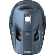 Abus Youdrop FF helm in midnight blue met kinbeschermer, full face beschermhelm voor kinderen, maat 48-55 cm