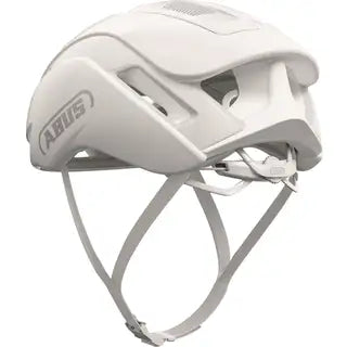 Abus Gamechanger 2.0 Aero Blade racefietswielhelm met aerodynamisch ontwerp en ventilatiekanalen, zwart kleur.
