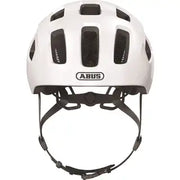 Abus Youn-I 2.0 kinderfietshelm met ventilatiegaten en verstelbare bandjes, ontworpen voor jonge fietsers.