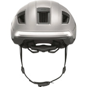Abus Hyp-E Speed Pedelec helm met geïntegreerde verlichting en aerodynamisch ontwerp voor veilig fietsen.