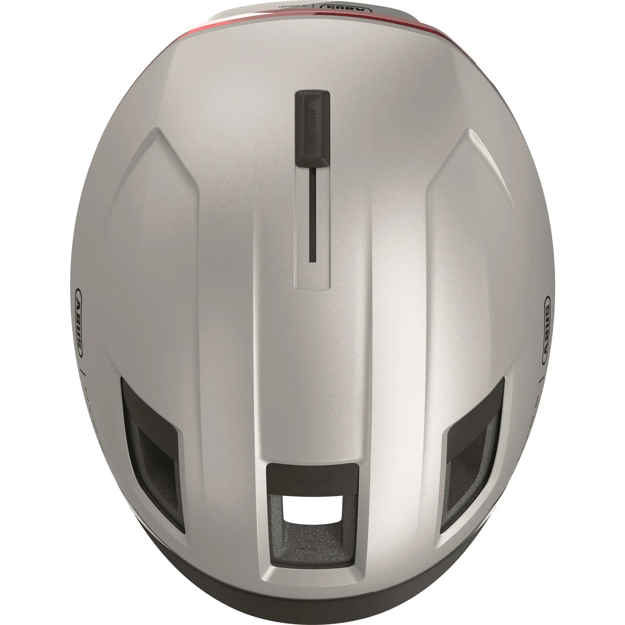 Abus Hyp-E slimme speed pedelec helm met geïntegreerde verlichting, aerodynamisch ontwerp en stevige constructie in zwart.