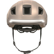 Abus Hyp-E Speed Pedelec helm met geïntegreerde verlichting, stevig ontwerp en veilige pasvorm voor fietsers.