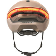 Abus Hyp-E Speed Pedelec helm met geïntegreerde verlichting en aerodynamisch ontwerp, veilig en lichtgewicht fietshelm voor snelle e-bikes