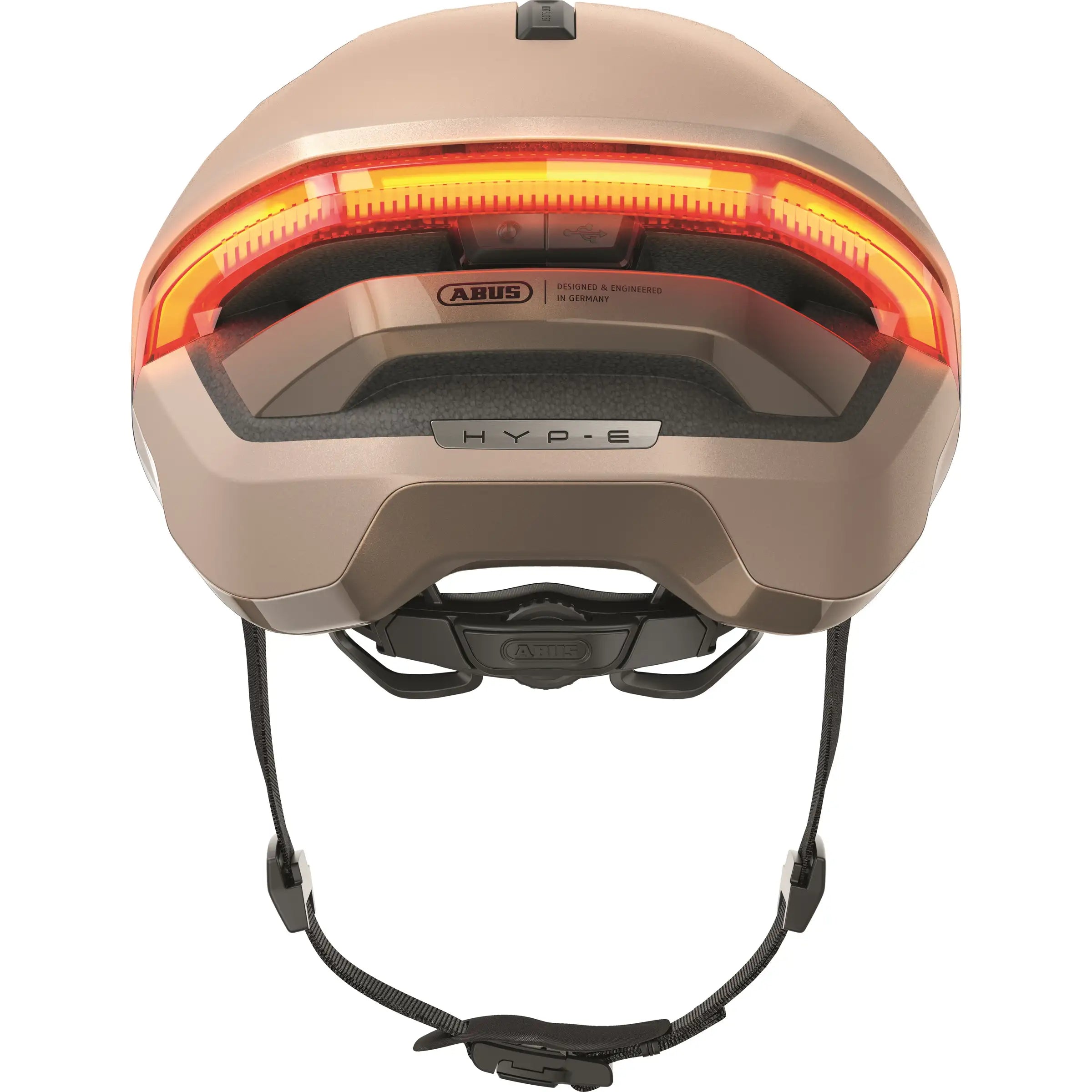 Abus Hyp-E Speed Pedelec helm met geïntegreerde verlichting en aerodynamisch ontwerp, veilig en lichtgewicht fietshelm voor snelle e-bikes