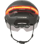 Abus Hyp-E Bl.ace speed pedelec helm met geïntegreerde verlichting, zwart, lichtgewicht en veiligheid voor elektrische fietsen