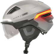 Abus Hyp-E Bl.ace speed pedelec helm met geïntegreerde verlichting, zwart, aerodynamisch ontwerp en veilige pasvorm