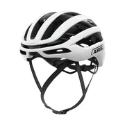 Lichte Abus Airbreaker 2.0 racefiets helm met ventilatieopeningen, geschikt voor wielrenners, zwart en aerodynamisch design