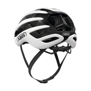 Abus Airbreaker 2.0 racefiets helm met ultralichte constructie en ventilatie, zichtbaar van voren met ventilatiegaten en verstelbare sluiting.