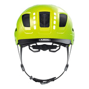 Abus Hyban 2.0 LED Speed Pedelec fietshelm met verstelbare pasvorm en geïntegreerde LED-verlichting op een witte achtergrond.
