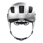 Abus Hyban 2.0 LED speed pedelec fietshelm met verstelbare pasvorm en geïntegreerde verlichting, zwart met ventilatieopeningen
