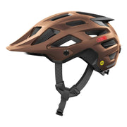 Abus Moventor 2.0 MTB-helm met ventilatieopeningen en verstelbare riem, geschikt voor mountainbiken en outdoor avonturen.