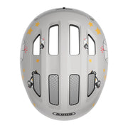 Abus Smiley 3.0 kinderfietshelm voor meisjes en jongens, kleurrijk en veilig hoofddeksel met ventilatiegaten.