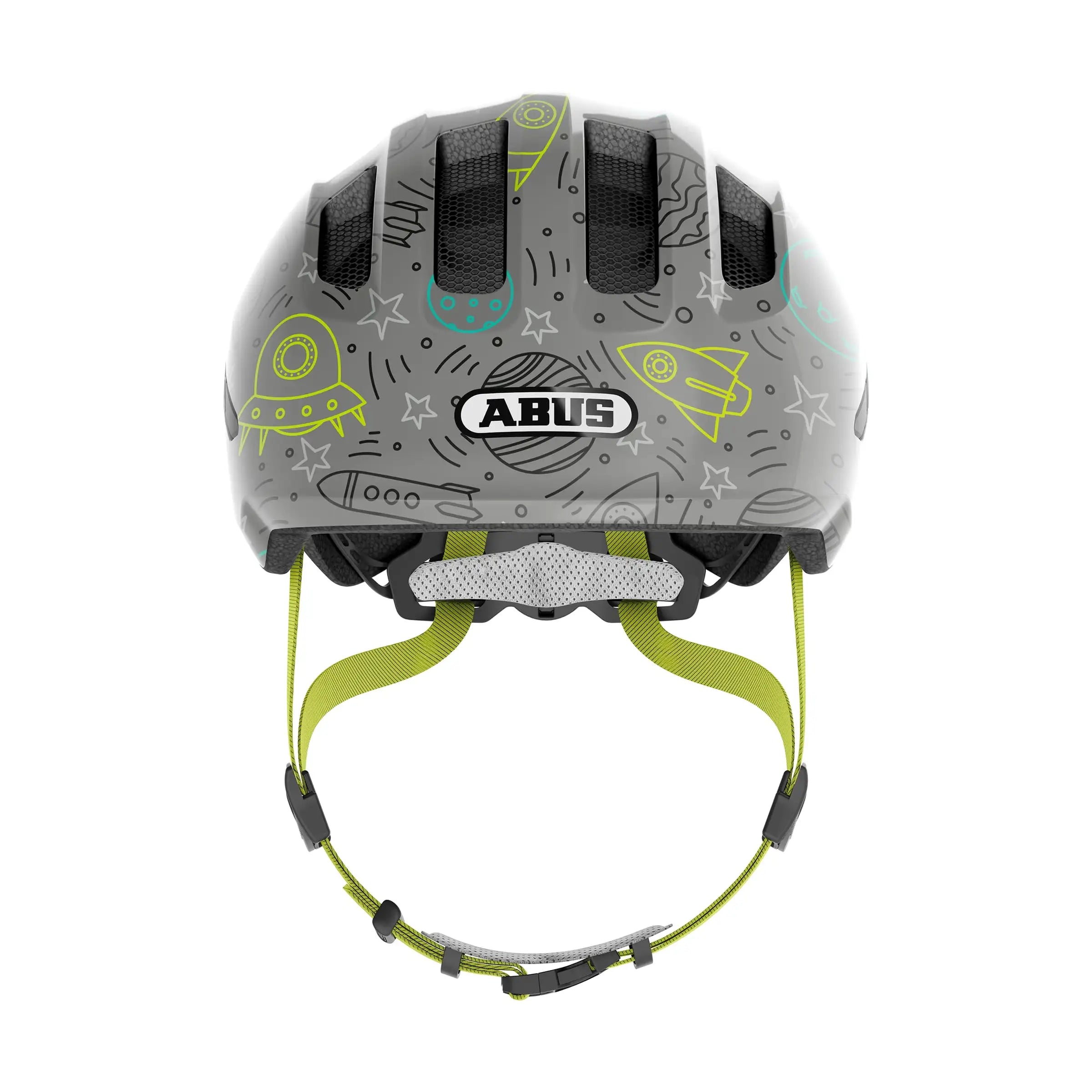 Abus Smiley 3.0 kinderfietshelm met LED achterlicht, kleurrijk en veilig voor kinderen, met ventilatiegaten en verstelbare band
