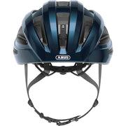 Abus Macator racefiets helm met goede ventilatie en sportief ontwerp voor wielrenners, lichtgewicht en veilig voor racefietsers.