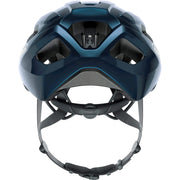 Abus Macator racefietshelm met goede ventilatie en sportief ontwerp, ideaal voor wielrenners en lange ritten.