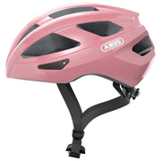 Abus Macator racefietshelm met goede ventilatie en sportief ontwerp, geschikt voor snelle fietstochten en wielerwedstrijden.