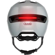 Abus Hud-Y urban e-bike helm met magnetisch USB-achterlicht, comfortabele pasvorm en veilig ontwerp voor stadsritten