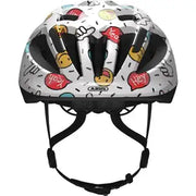Kinderfietshelm Abus Smooty 2.0 met afgevlakt achterhoofd en draaiknop, veilig en comfortabel voor kinderen