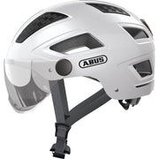 Abus Hyban 2.0 Ace speed pedelec fietshelm met vizier en ventilatie, geschikt voor snelle elektrische fietsen.