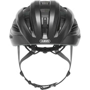 Abus Macator racefietshelm met goede ventilatie en sportief ontwerp, lichtgewicht instaphelm voor wielrenners.