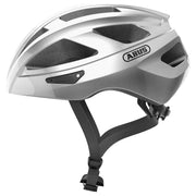 Abus Macator racefiets helm met goede ventilatie en sportief ontwerp, ideaal voor snelle ritten en comfortabele bescherming.
