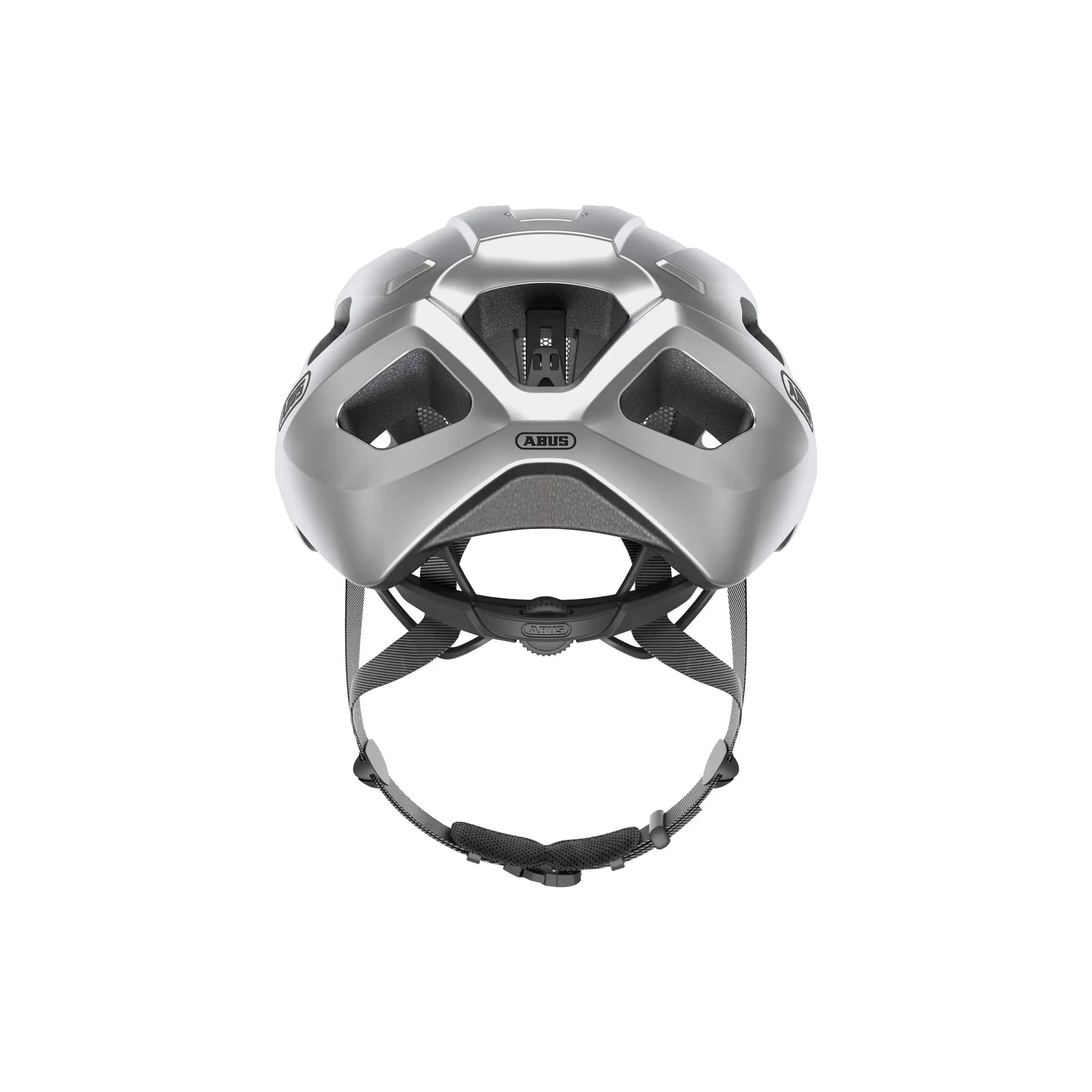 Abus Macator racefiets helm met goede ventilatie en sportief ontwerp, lichtgewicht instaphelm voor wielrenners.