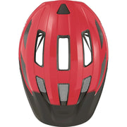 Abus Macator racefietshelm met goede ventilatie en sportief ontwerp, geschikt voor wielrenners en fietsers.