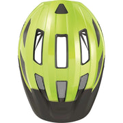 Abus Macator racefietshelm met goede ventilatie en sportief ontwerp, zichtbaar op de afbeelding.