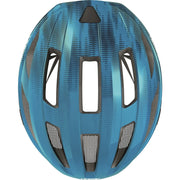 Abus Macator racefietshelm met goede ventilatie en sportieve uitstraling, lichtgewicht en veilig voor wielrenners.