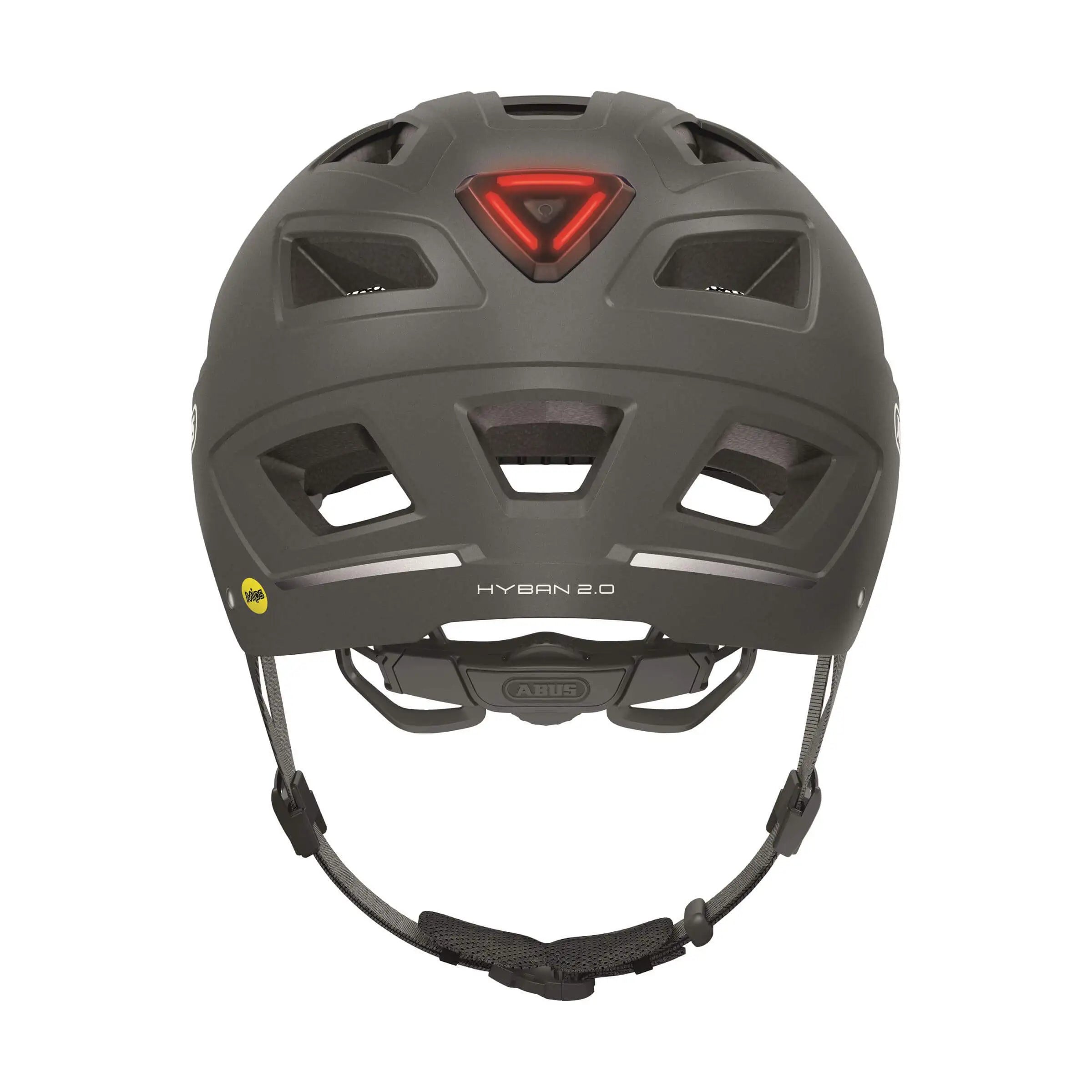 Abus Hyban 2.0 Mips speed pedelec fietshelm met ventilatieopeningen en stevige bouw, zwart met reflecterende details