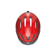 Abus Speed Pedelec helm met geïntegreerde oplaadbare lamp, aerodynamisch ontwerp voor veilige fietsritten.