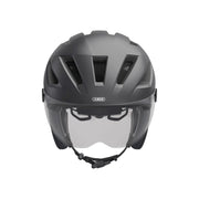 Abus Pedelec 2.0 Ace speed pedelec helm met regenkap en oplaadbare lamp, veiligheidshelm voor elektrische fietsen.