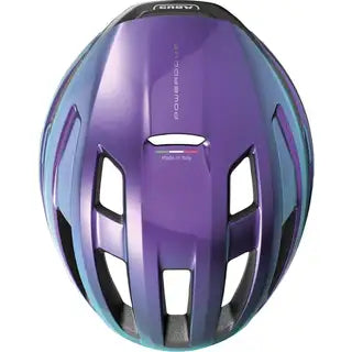 Abus Powerdome Mips racefietshoofdbescherming met ventilatie, gemaakt in Italië, zwart met aerodynamisch ontwerp