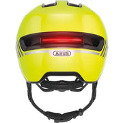 Abus Hud-Y Urban E-bike helm met oplaadbare magnetische achter-LED, verstelbare pasvorm en ventilatieopeningen voor stadsfietsen
