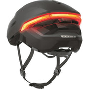 Abus Hyp-E Speed Pedelec helm met geïntegreerde verlichting, lichtgewicht en veilige fietshelm voor snelle e-bike ritten.