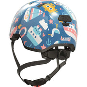 Abus Skurb kinderfietshelm in skaterstijl met In-Mold constructie, kleurrijk, voor kinderen, veiligheidshelm voor fietsen en skaten.