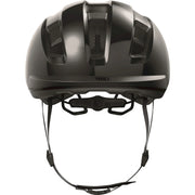 Abus Purl-Y Speed Pedelec fietshelm met NTA classificatie, lichte en veilige helm voor elektrische fietsen, in close-up op zwart vlak
