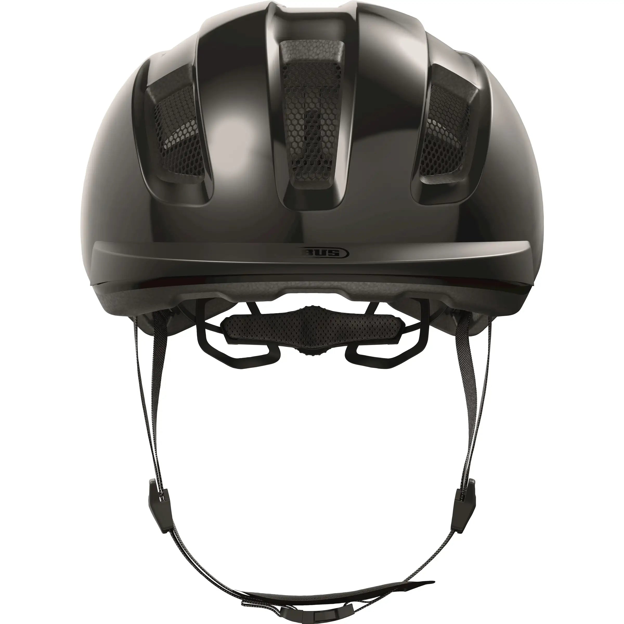 Abus Purl-Y Speed Pedelec fietshelm, NTA-geclassificeerd, met aerodynamisch ontwerp en ventilatieopeningen, op een witte achtergrond
