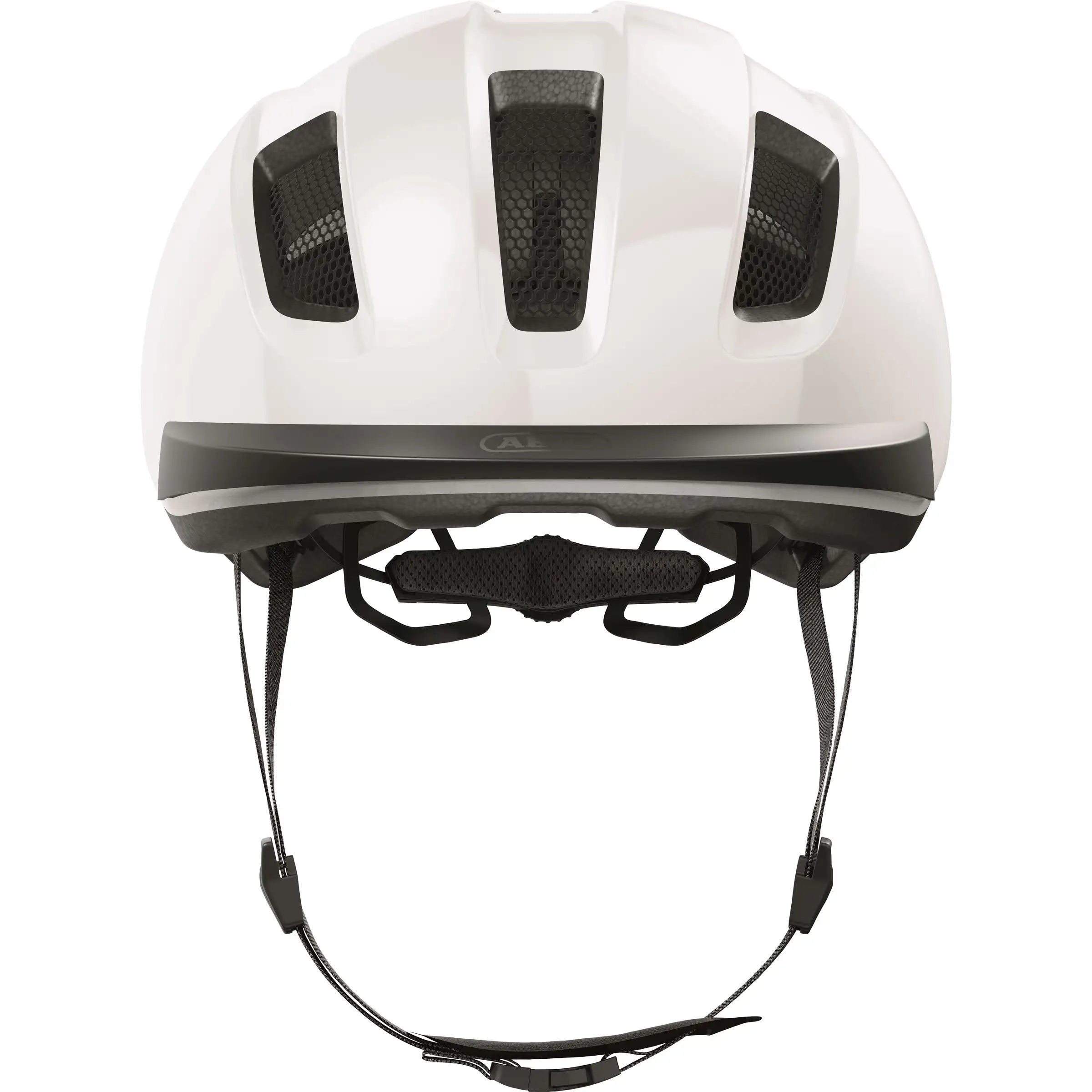 Abus Purl-Y Speed Pedelec fietshelm met NTA classificatie, stevige en lichte helm voor snelle e-bikes, zichtbaar in de afbeelding.