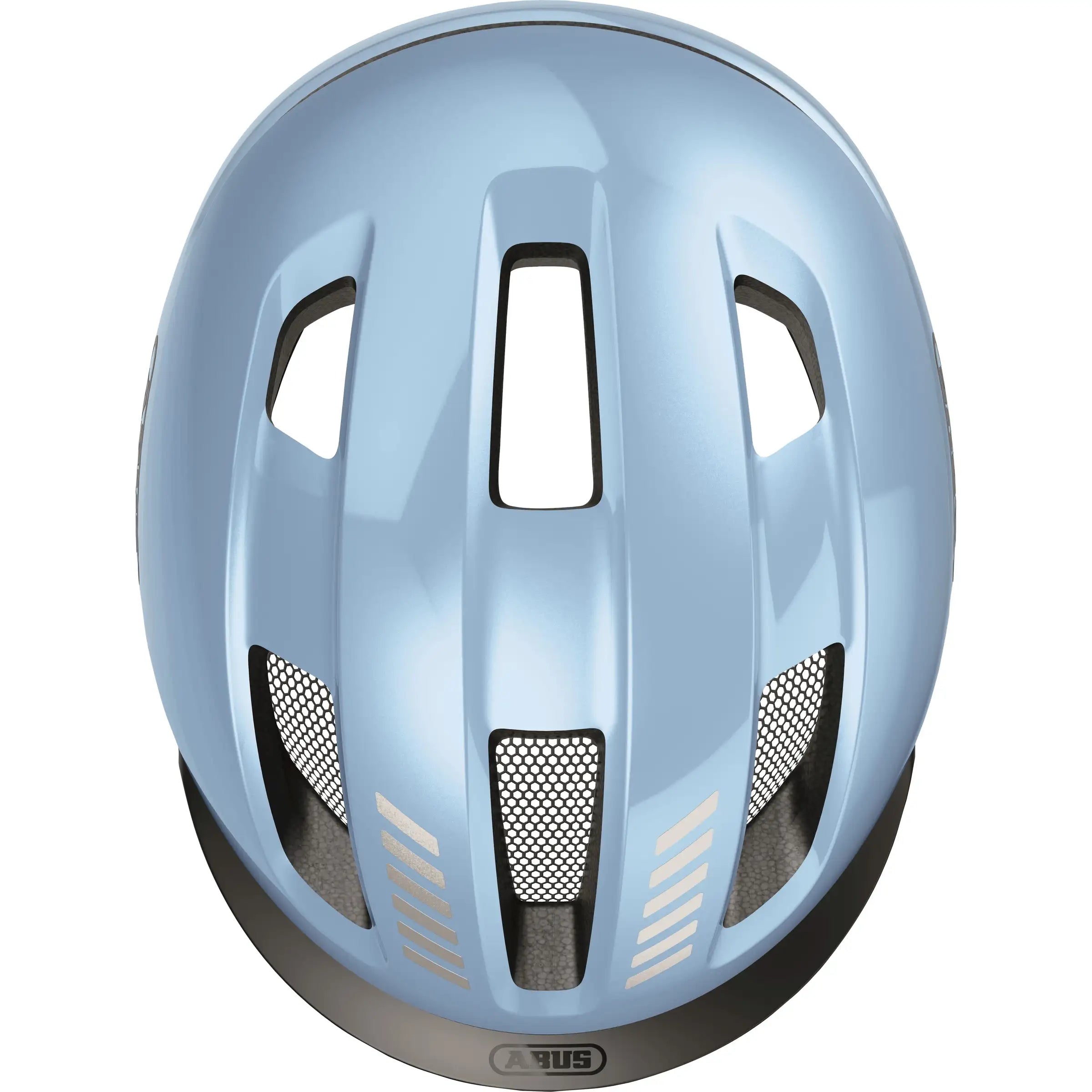 Abus Purl-Y Speed Pedelec fietshelm, NTA-geclassificeerd, lichte en veilige helm voor elektrische fietsen, zwart met ventilerende uitsparingen.