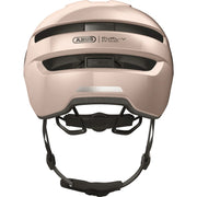 Abus Purl-Y Speed Pedelec fietshelm, NTA geclassificeerd, met ventilerende zwarte buitenkant en verstelbare riem.
