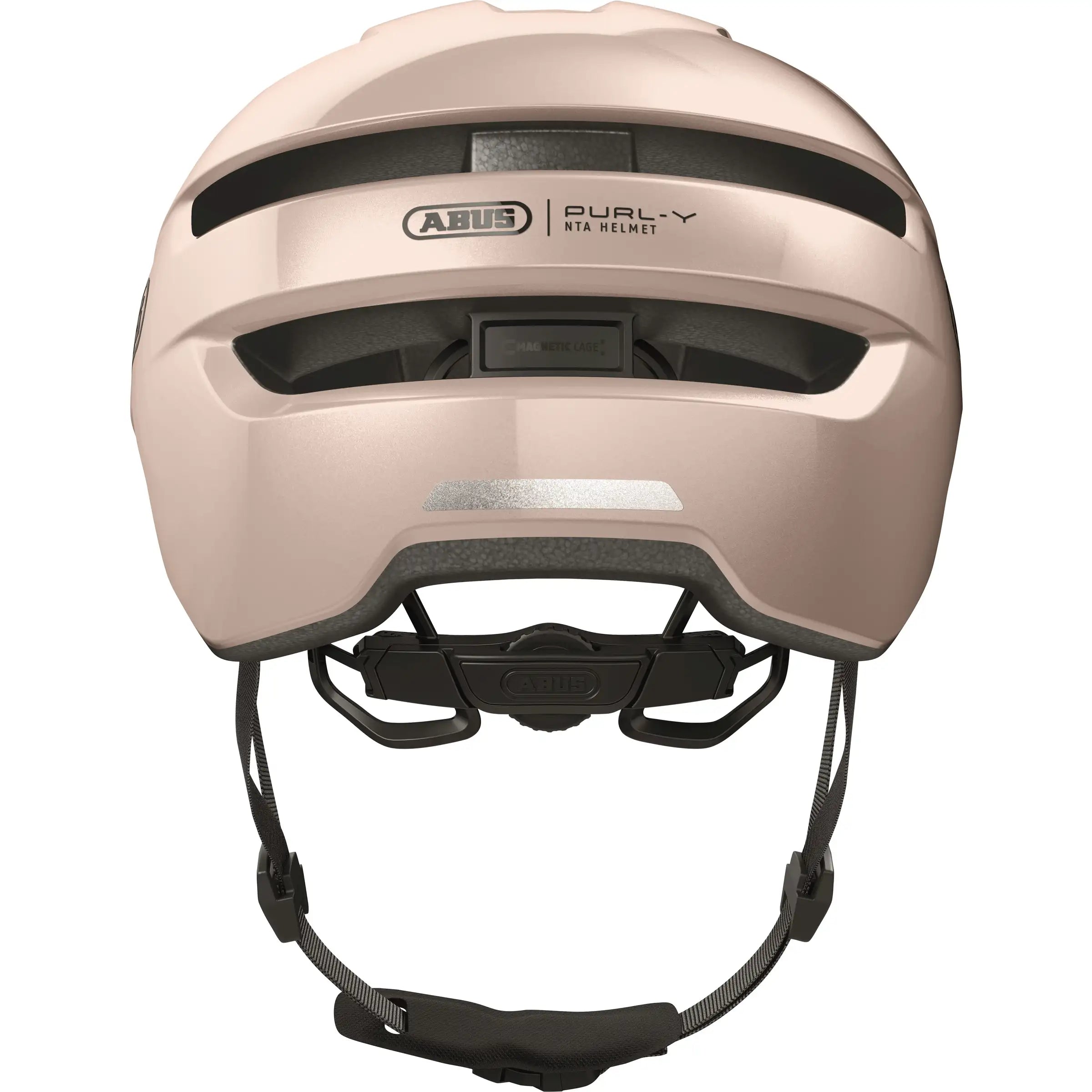 Abus Purl-Y Speed Pedelec fietshelm, NTA-geclassificeerd, met ventilatieopeningen en stevige constructie, op een witte achtergrond.