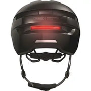 Abus Purl-Y Ace speed pedelec fietshelm met geïntegreerd oplaadbaar LED-licht en NTA-geclassificeerd, binnenzijde en ventilatieopeningen zichtbaar